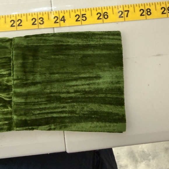 NBD Top Womens XS Green Button Up Velour Long Sleeve 70s Boho Hippie Career NWT - Picture 12 of 13